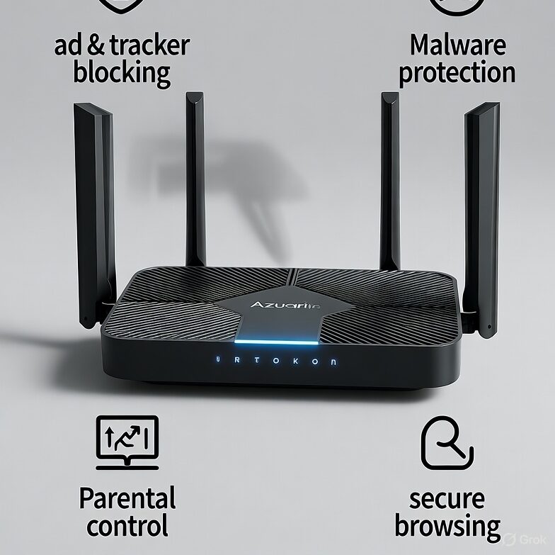 azuaria Router Mesh 15-35 Dispositivos | Filtrado de Contenido